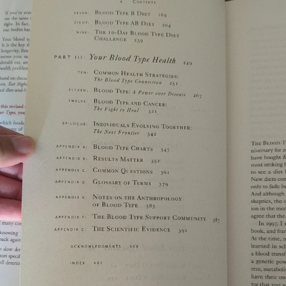 Eat Right 4 Your Type Book by